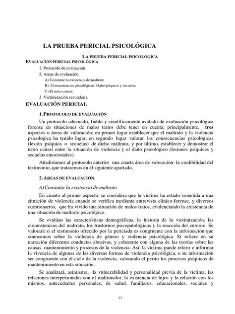 Informe Psicologico Forense Violencia Doméstica Psique Psicología Prueba Gratuita De 30