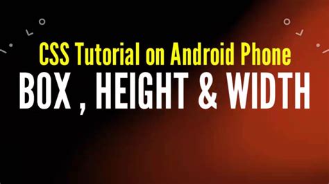 Css Size Box In Hindi Css Height Width Box Tutorial Css