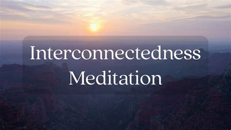 Interconnectedness Guided Meditation Mindfulness For Humans Youtube