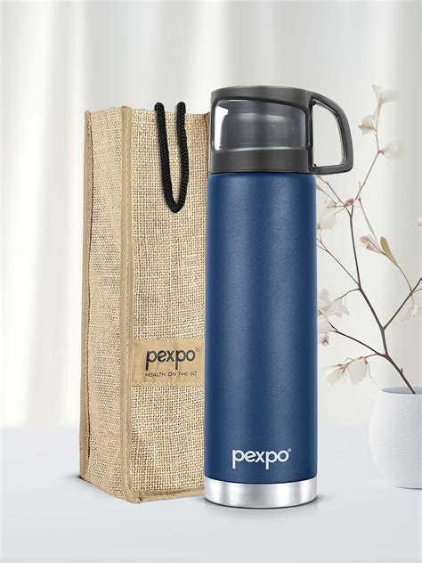 Buy Pexpo Fererro Blue Isi Certified Thermosteel Hot And Cold Flask Water Bottle Ml Water