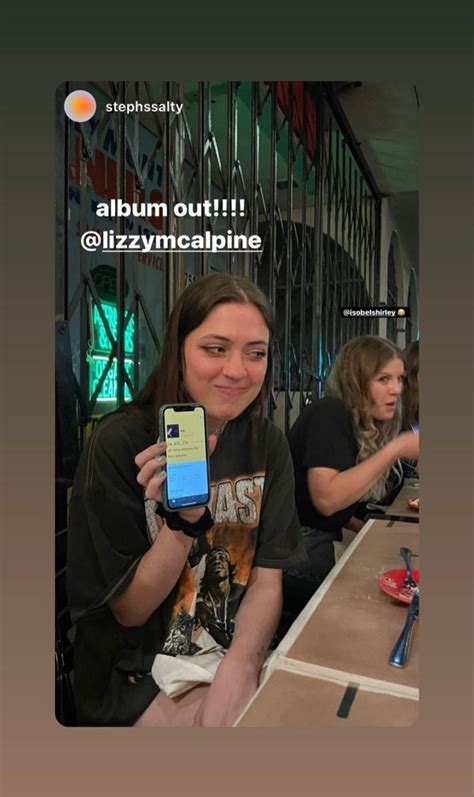 Lizzy Mcalpine Via Ig Story 4 8 2022 In 2022 Ig Story Album People