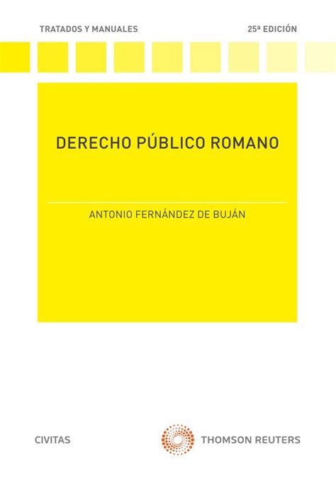 Tratados Y Manuales De Derecho Derecho P Blico Romano Ebook