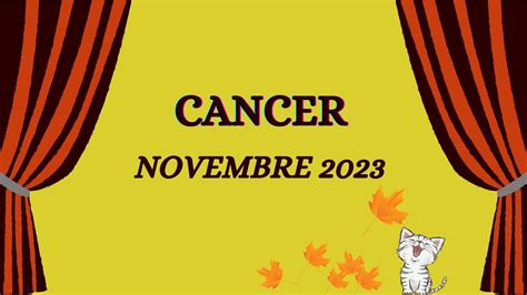 Vous Attirez Vous Fa Tes Un Choix Novembre Cancer Youtube