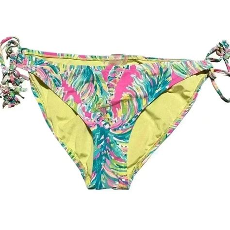 Lilly Pulitzer Swim Lilly Pulitzer Tropic String Bikini Bottom Size Poshmark