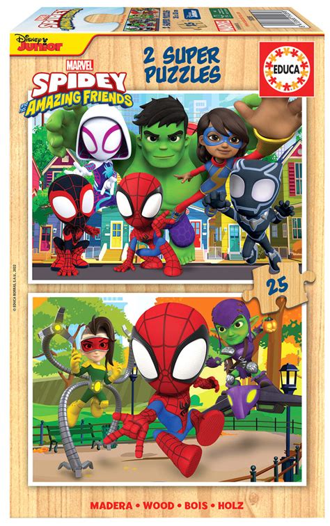 Puzzle Drewniane Spidey I Super Kumple 50 El Educa Sklep EMPIK