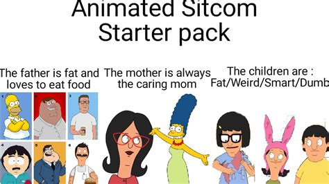 Animated Sitcoms Starter Pack R Starterpacks Starter Packs Know