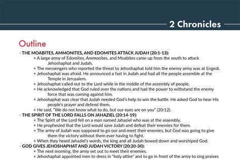 2 Chronicles 20 Summary - 5 Minute Bible Study — 2BeLikeChrist