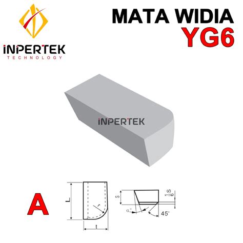 Jual Mata Widia A412 YG6 Pahat Bubut Tip A 412 YG 6 Cemented Carbide