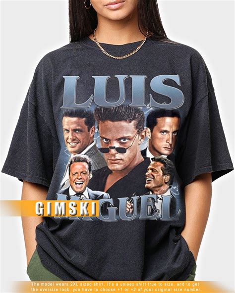 Limited Luis Miguel Shirt Vintage 90's Bootleg Luis Miguel T-shirt Tee ...