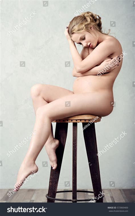 Closeup Beautiful Pregnant Nude Lady Elegant Stock Photo Shutterstock
