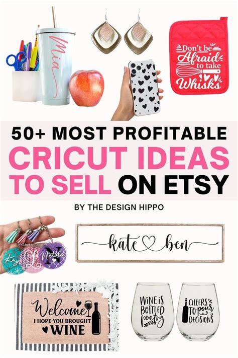 Most Profitable Cricut Ideas To Sell On Etsy Things To Sell Diy