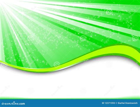 Green ray stock vector. Illustration of power, advertise - 12371593
