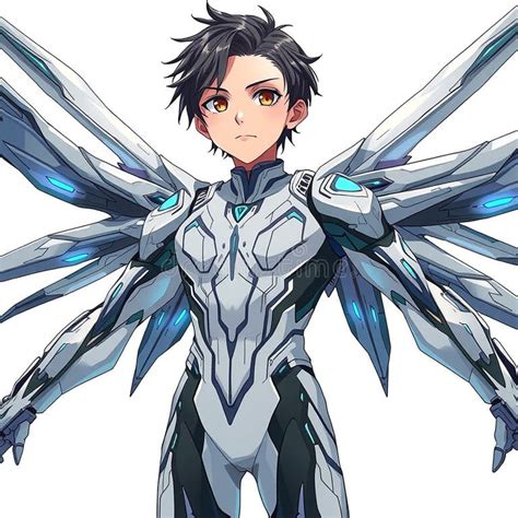 multi layered mechanical wings stock illustrations  multi layered