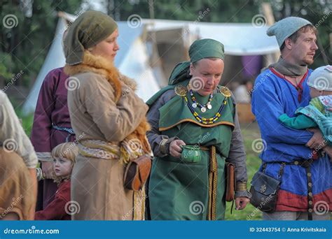 People At An Event Dedicated To The Reconstruction Of The Life Of The