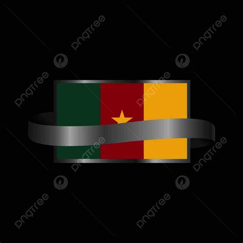 Cameroon Flag Vector Hd Png Images Cameroon Flag Ribbon Banner Design