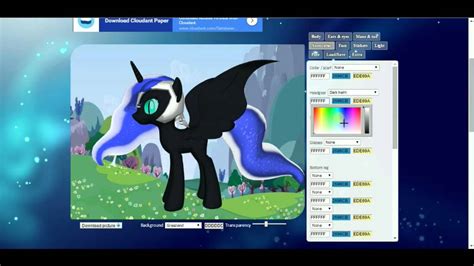 Making Nightmare Moon On Pony Creator 3d Youtube