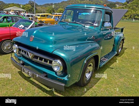 Ford F100 V8 Truck At Car Show At Burringbar In Northern New South