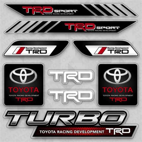 Toyota Trd Racing Development Sport Car Logo Sticker Vinyl Decal