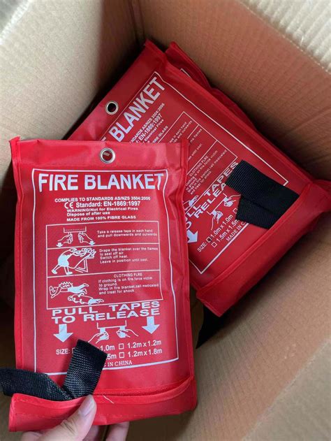 High Temperature Cloth Emergency Fire Blanket For Kitchen Fire Blankets