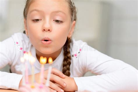 Nice Girl Celebrating Birthday Stock Image Image Of Hope Celebrate 60970657