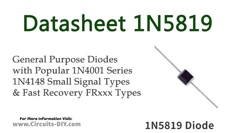 1N5819 Schottky Barrier Diode - Datasheet