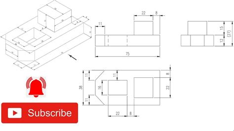 Autocad Drawing Tutorial For Beginners 6 Youtube