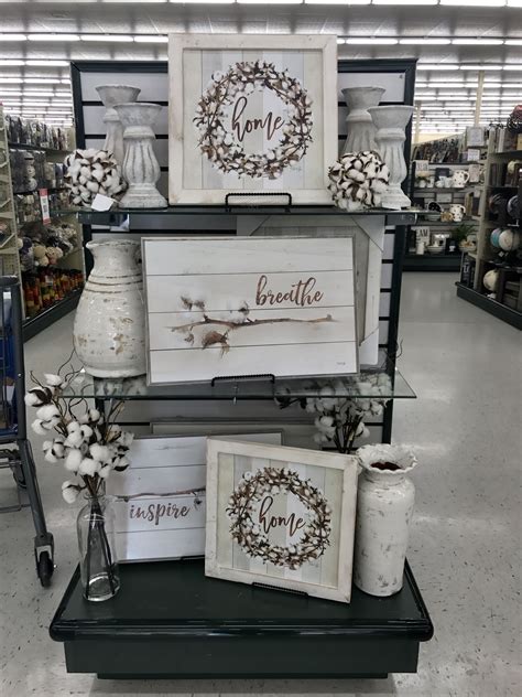 Hobby Lobby Merchandising Table Displays Work Farmhouse Decor Hobby