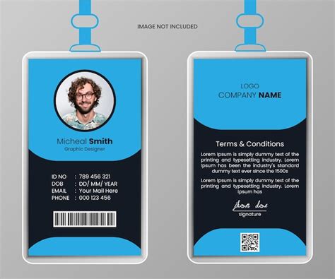 Premium Vector Creative Modern Id Card Template With Minimalist Elements