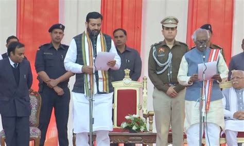 Nayab Singh Saini Takes Oath As New Haryana Chief Minister