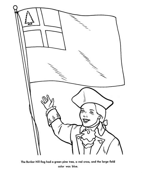 Revolutionary War Flag Coloring Page