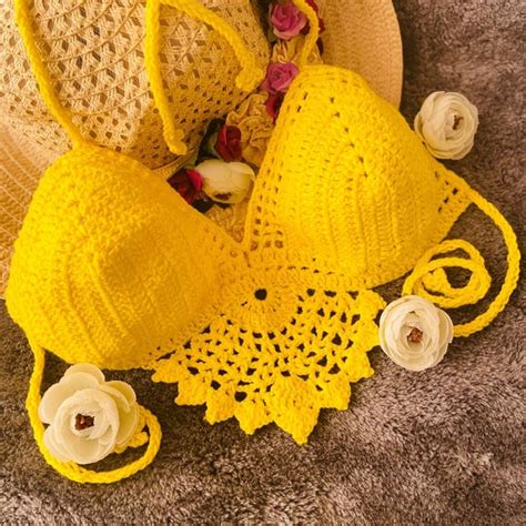 Crochet Bikini Top Etsy