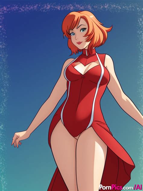 Redheaded Anime Girl Gwen Tennyson Posing In Her Hot Compilation