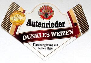 Drink Label Autenrieder Dunkles Weizen Schlo Brauerei Autenried