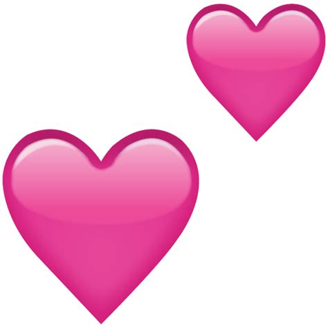 Download Two Pink Hearts Emoji Icon | Emoji Island