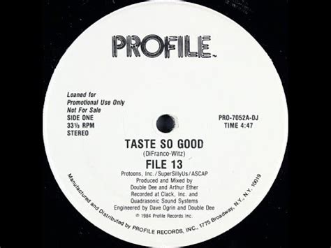 File 13 Taste So Good 1984 YouTube