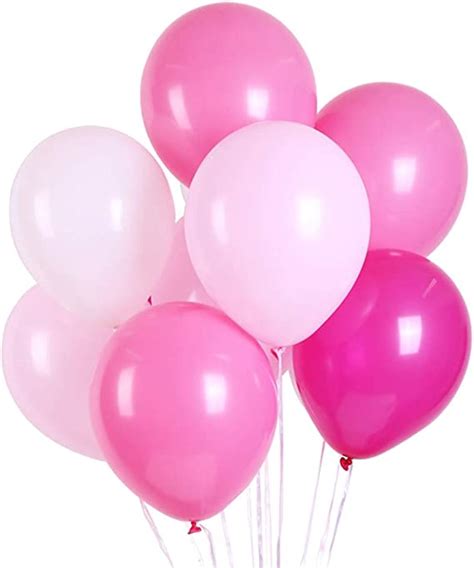 Amazon Lfydm Latex Balloon Pcs Inch White And Light Pink