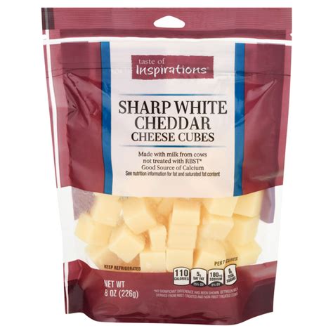 Save On Taste Of Inspirations Cheddar Cheese Sharp White Cubes Order