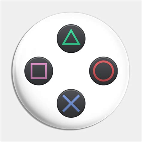 PS4 Controller Buttons - Playstation - Pin | TeePublic