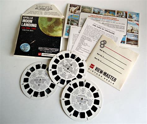 Vintage View Master Reels Apollos Moon Landing Viewmaster S By