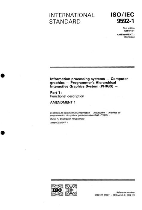 ISO/IEC 9592-1:1989/Amd 1:1992 - Information processing systems ...