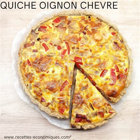 Quiche Oignons Ch Vre Lardons Recettes Conomiques