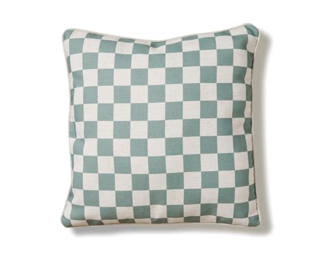 Mocka Check Cushion Sage Green By Mocka Style Sourcebook