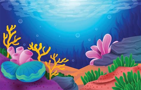 Under the Sea Background 6852412 Vector