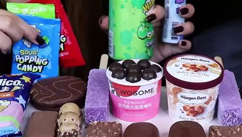 Asmr Leftover Dessert Race Maltesers Ice Cream Cup Milka Giant