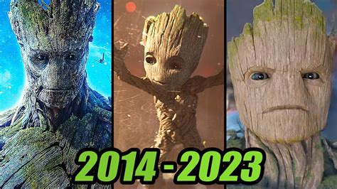 Evolution Of Groot 2014 2023 Guardians Of The Galaxy Youtube