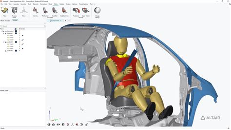 Altair HyperWorks Automotive Crash And Safety Workflow YouTube