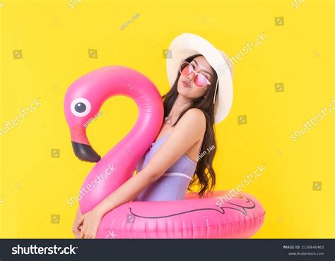 Beautiful Sexy Asian Woman Bikini Smiling Stock Photo Edit Now 2130640463