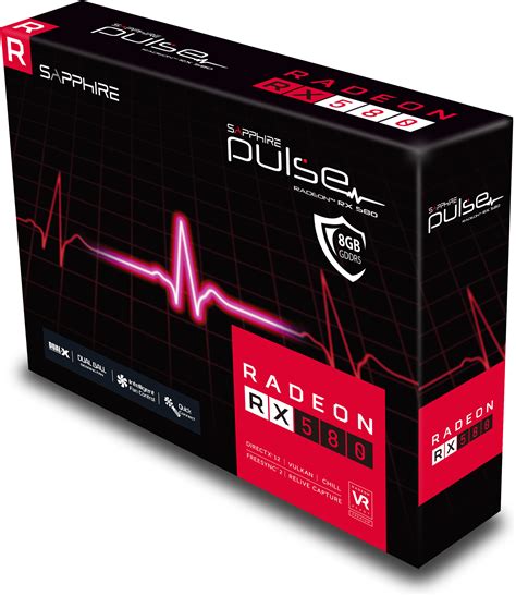 Видео карта SAPPHIRE PULSE Radeon RX 580 OC 8GD5 11265 05 11265 05 20G