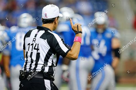 Referee Gene Steratore Signals During Second Editorial Stock Photo ...