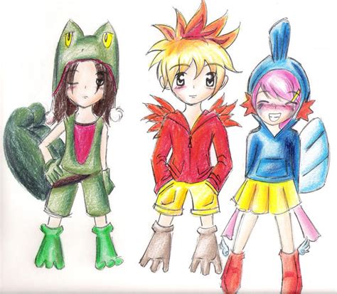 Pokemon Starters Chibi by Cardbo on DeviantArt